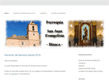 Tablet Screenshot of parroquiasanjuanevangelista.org